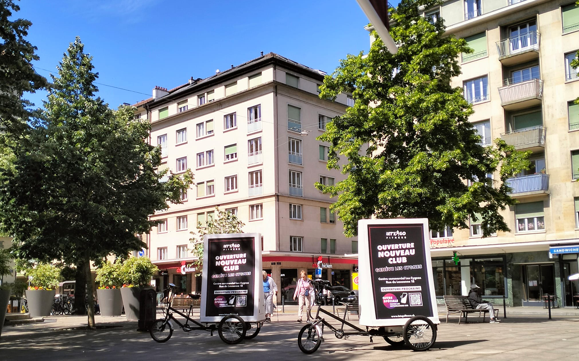 Campagne Moving Billboard Lets'Go Les Cygnes GE