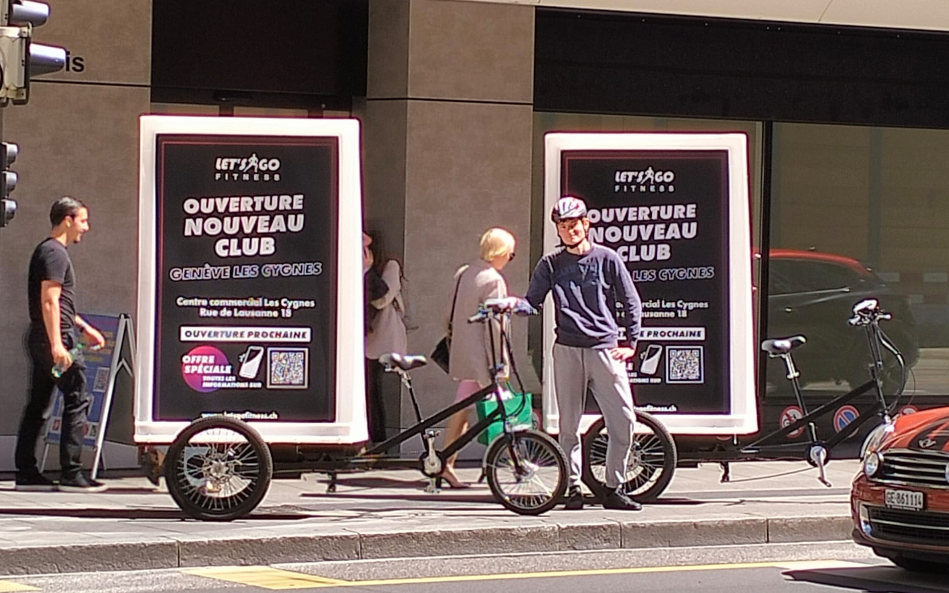 Campagne Moving Billboard Lets'Go Les Cygnes GE
