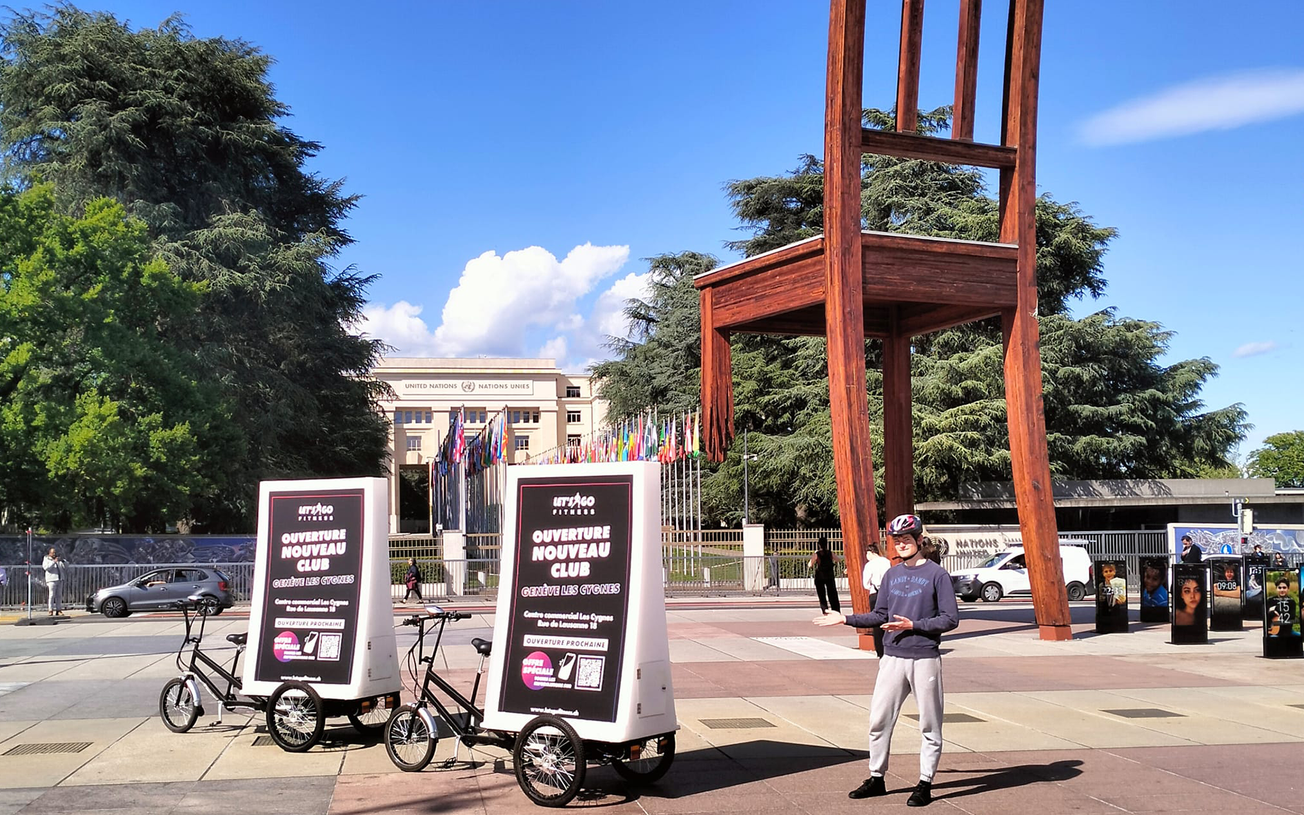 Campagne Moving Billboard Lets'Go Les Cygnes GE