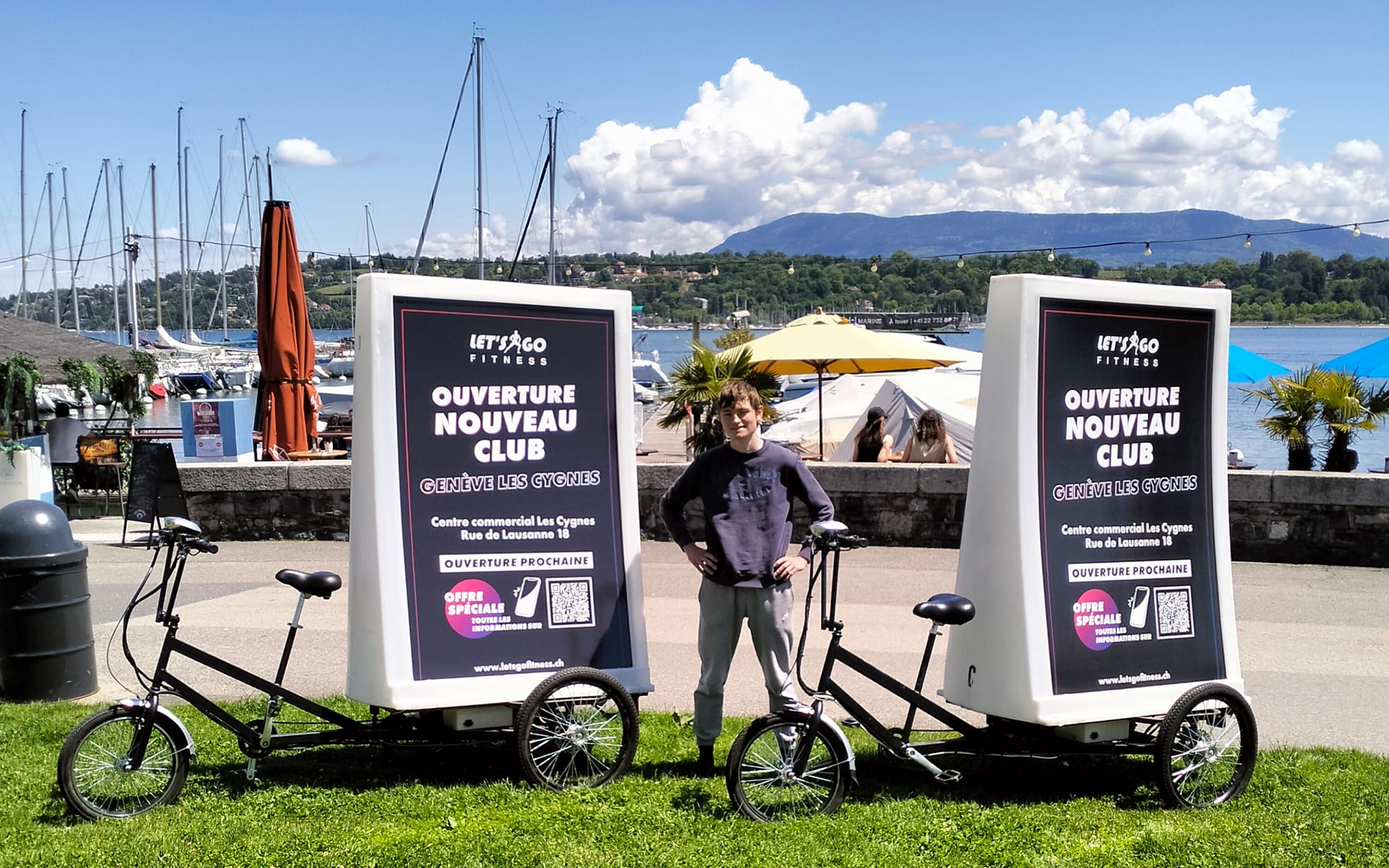 Campagne Moving Billboard Lets'Go Les Cygnes GE