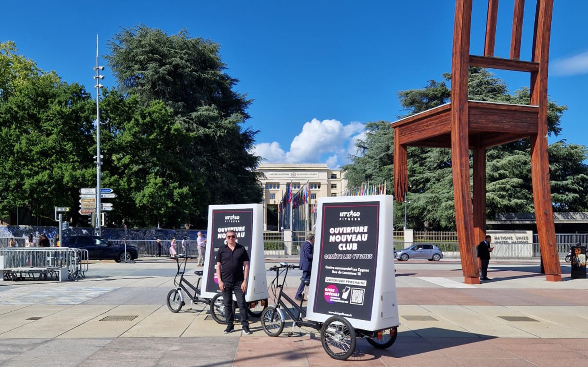 Campagne Moving Billboard Lets'Go Les Cygnes GE