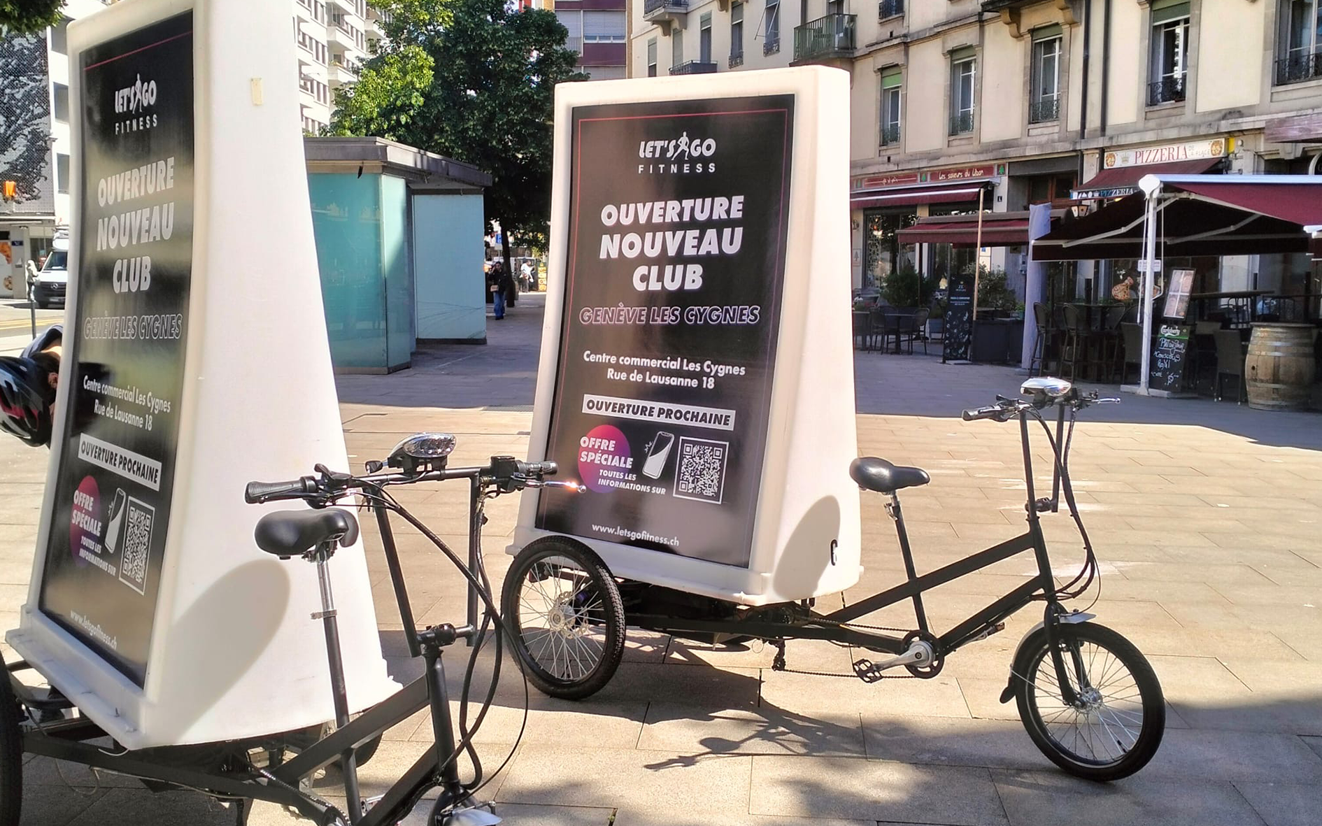 Campagne Moving Billboard Lets'Go Les Cygnes GE
